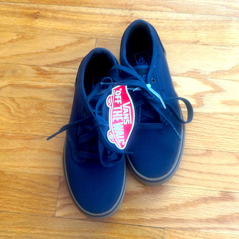 NWT - brand new navy Vans. Boys size 3